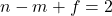 n-m+f=2