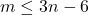 m\le 3n-6